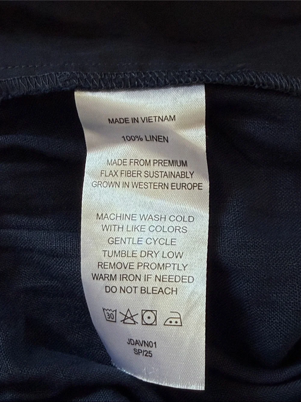 NWT Quince 100% European Linen Pleated Trouser Deep Navy Size 2 Wide Leg Pants